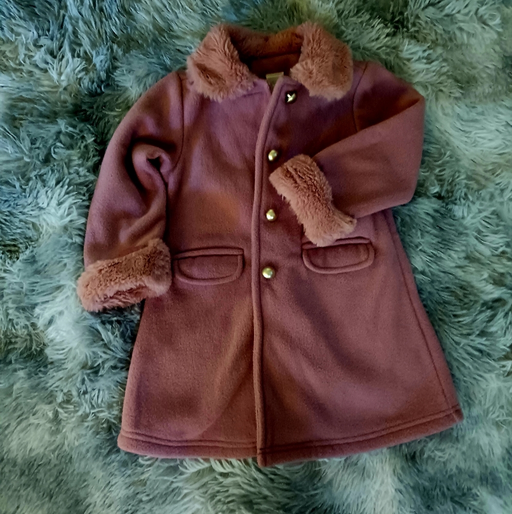 EUC. Toddler girl, pink starting out pea coat size 24 months.